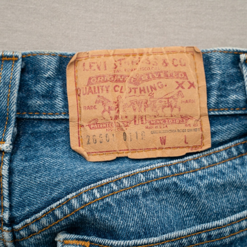 Vintage 70s 80s Womens Levis 501 Denim‎ Jeans 20501 0112 Size 15 30x33 - Picture 7 of 16